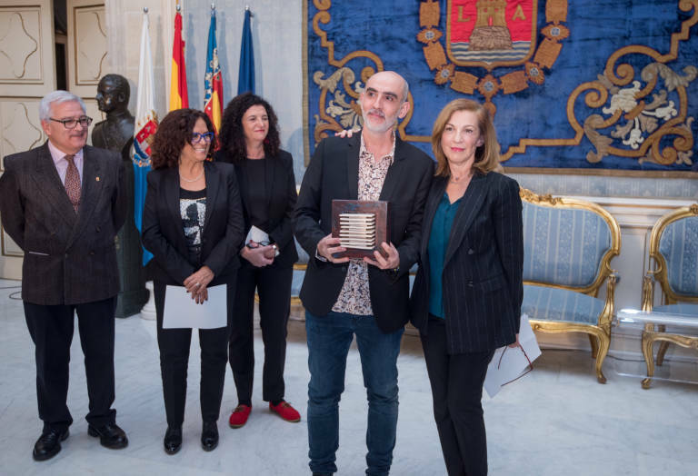 Sanzol recibe en 2018 el premio de la Muestra de Teatro Español de Autores Contemporáneos. FOTO: RAFA MOLINA